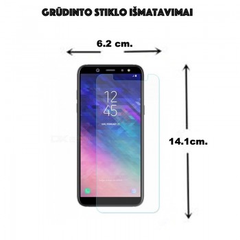 Apsauginis stikliukas telefonui (SAMSUNG GALAXY A6 2018) Apsauginis stikliukas telefonui (SAMSUNG GALAXY A6 2018)